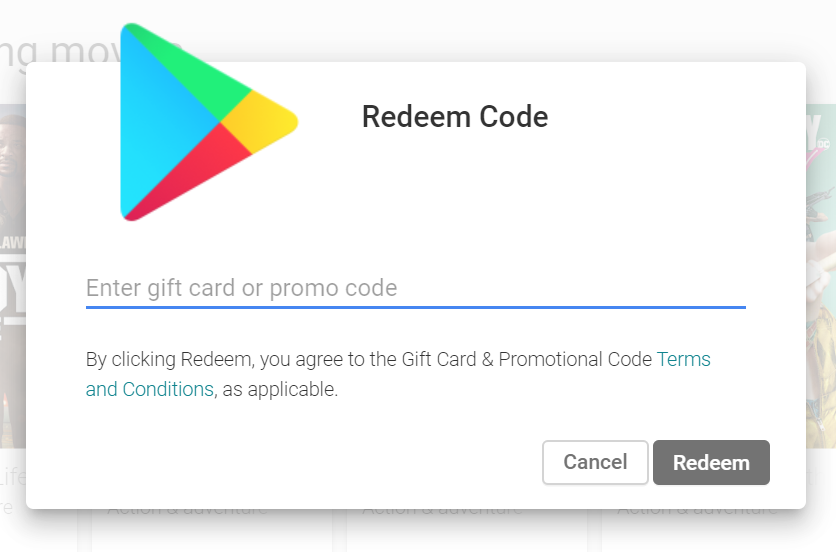 How To Redeem A Gift Card On The Google Play Store