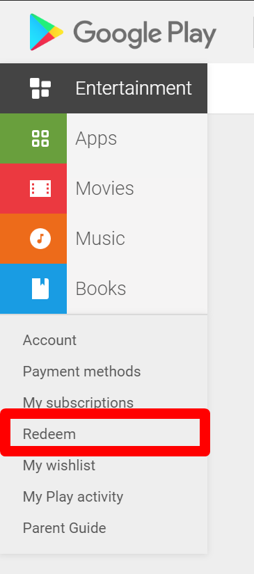 How to use a Google Play gift card