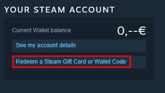 Steam Wallet Code (BR)